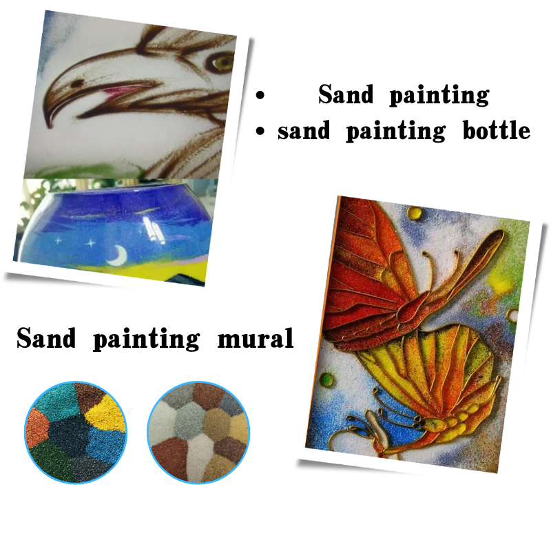 Decorative colored sand