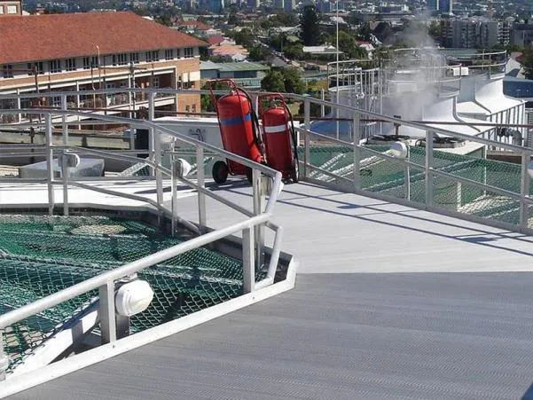 Read More About chain link helipad perimeter safety netting