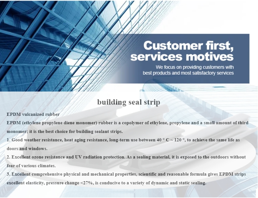 flexible rubber seal strip