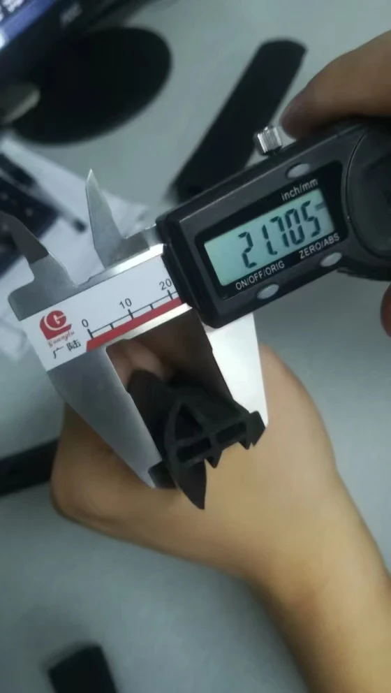 black rubber seal strip