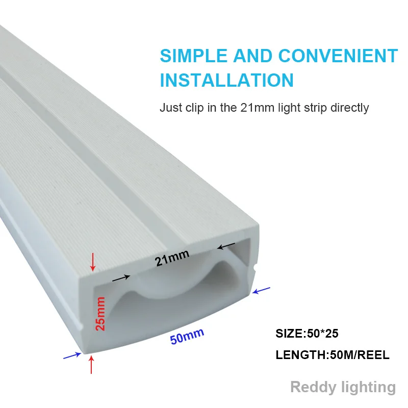 White transparent silicone strip