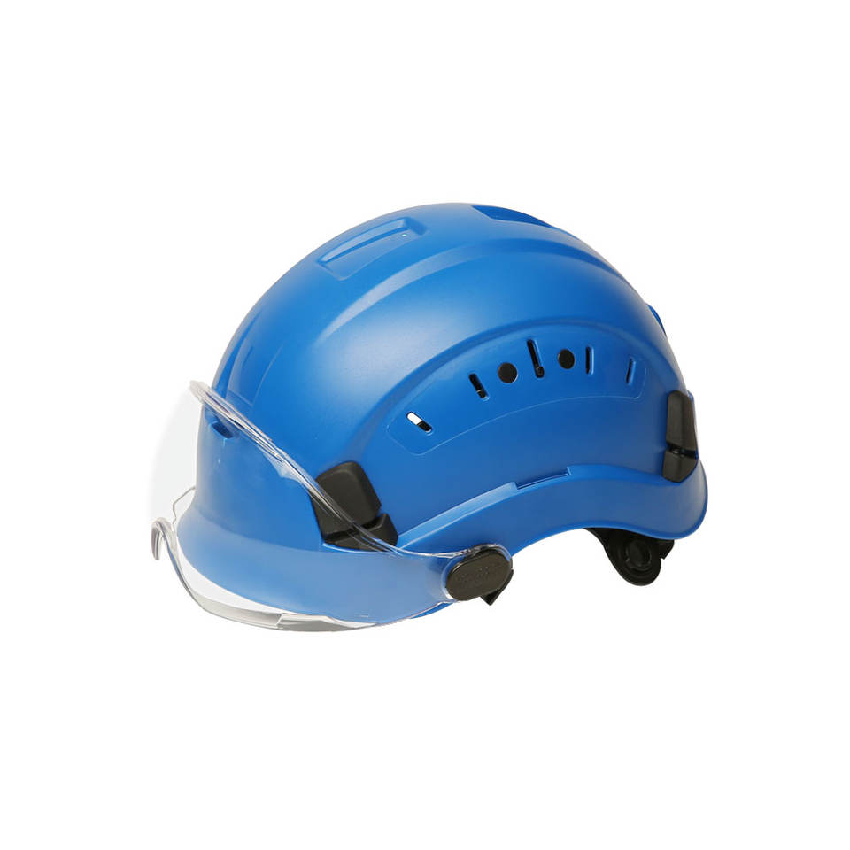 ABS Material Engineering Safety Helmets with Worker Visor