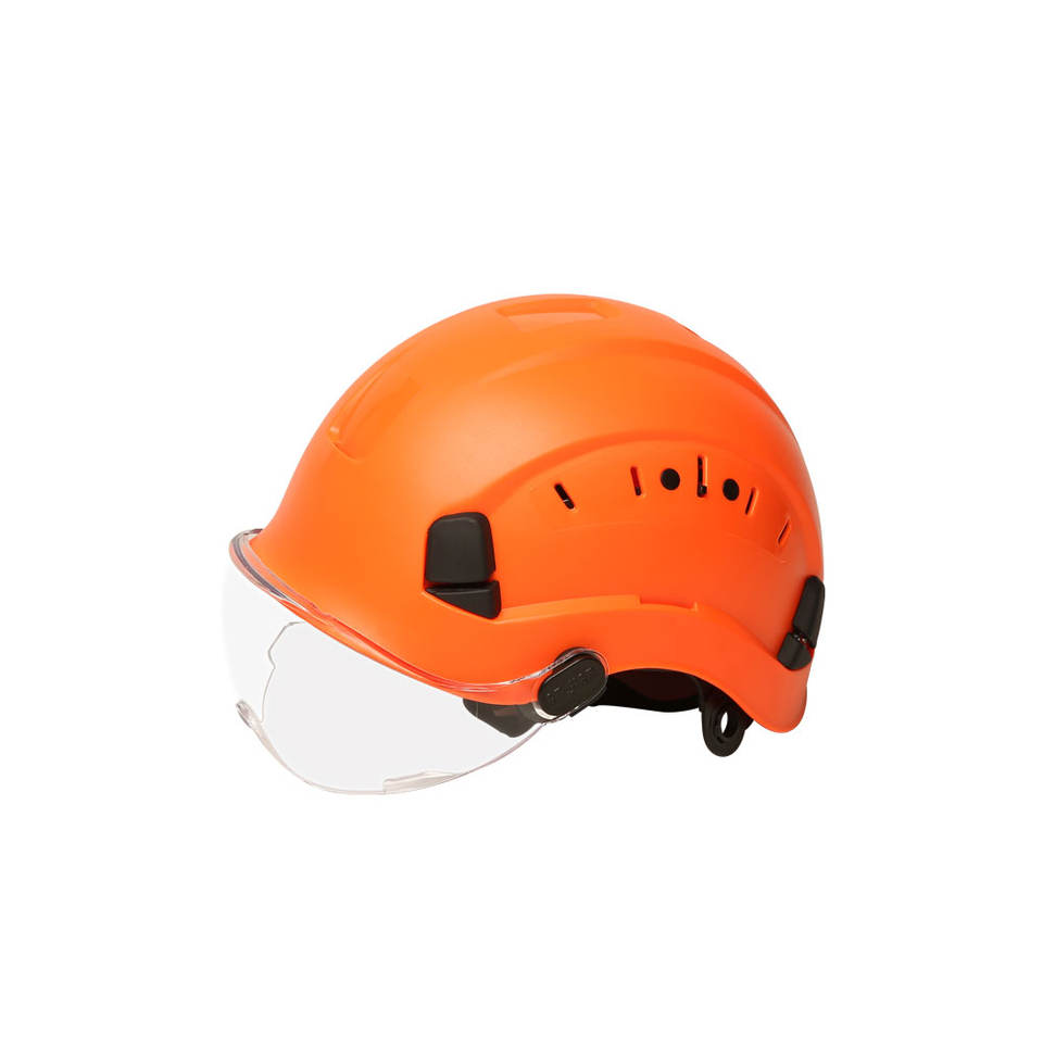 ABS Material Engineering Safety Helmets with Worker Visor