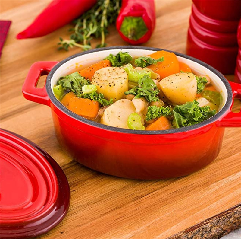 ចានដែក enameled ទម្ងន់ស្រាល nonstick skillet Read More About light weight nonstick cast iron enameled skillet