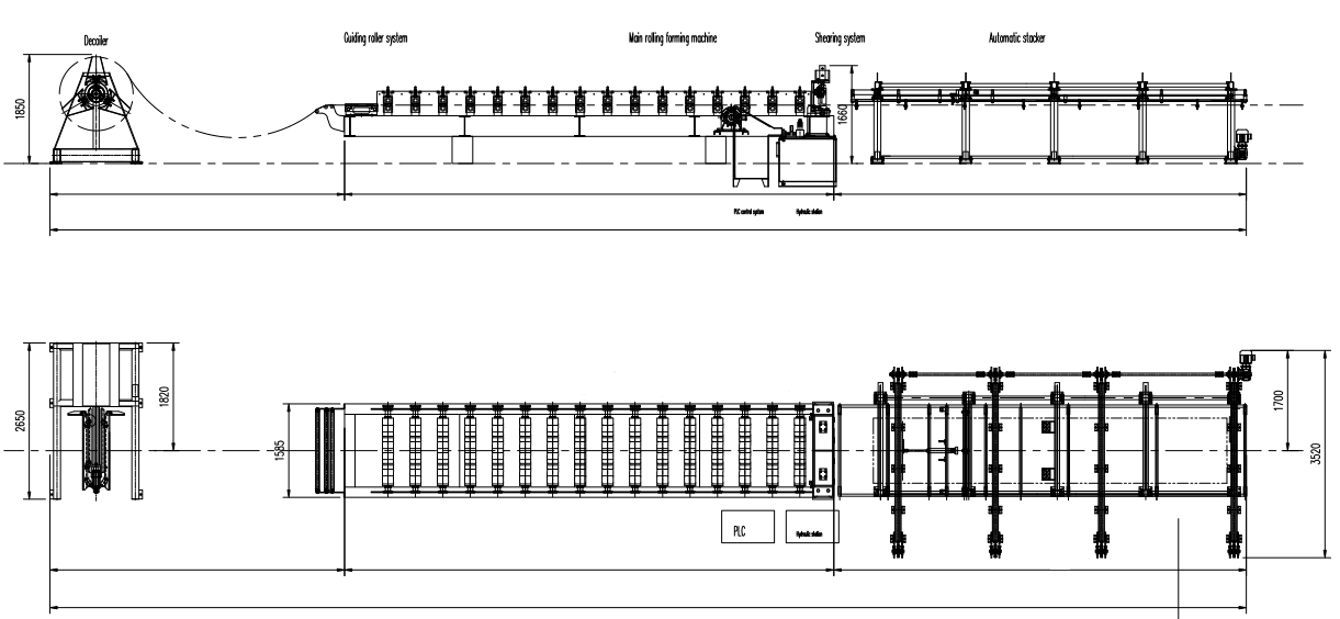 floor deck roll forming machine