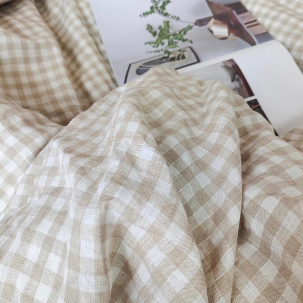 washed flax bed sheet set