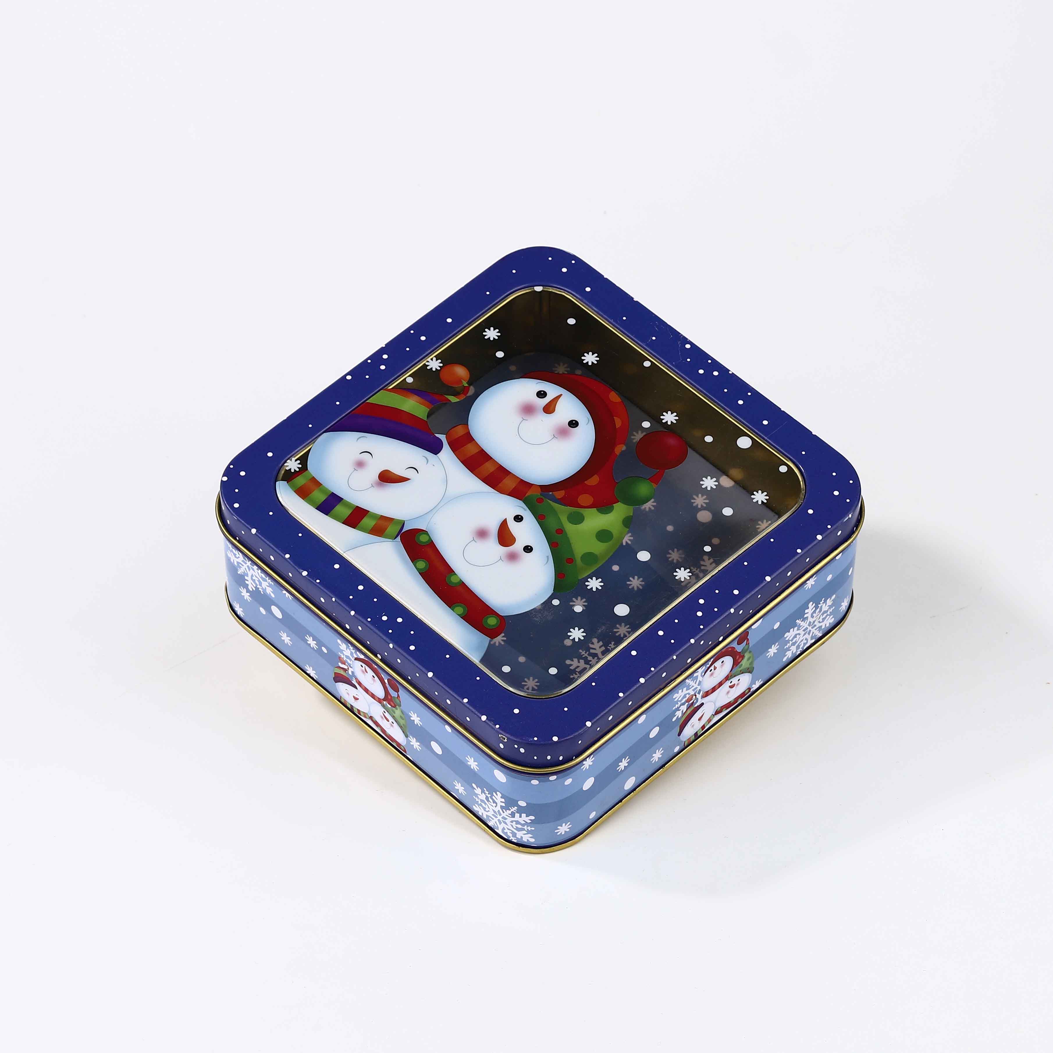 RECTANGLE HINGE LID TIN BOX