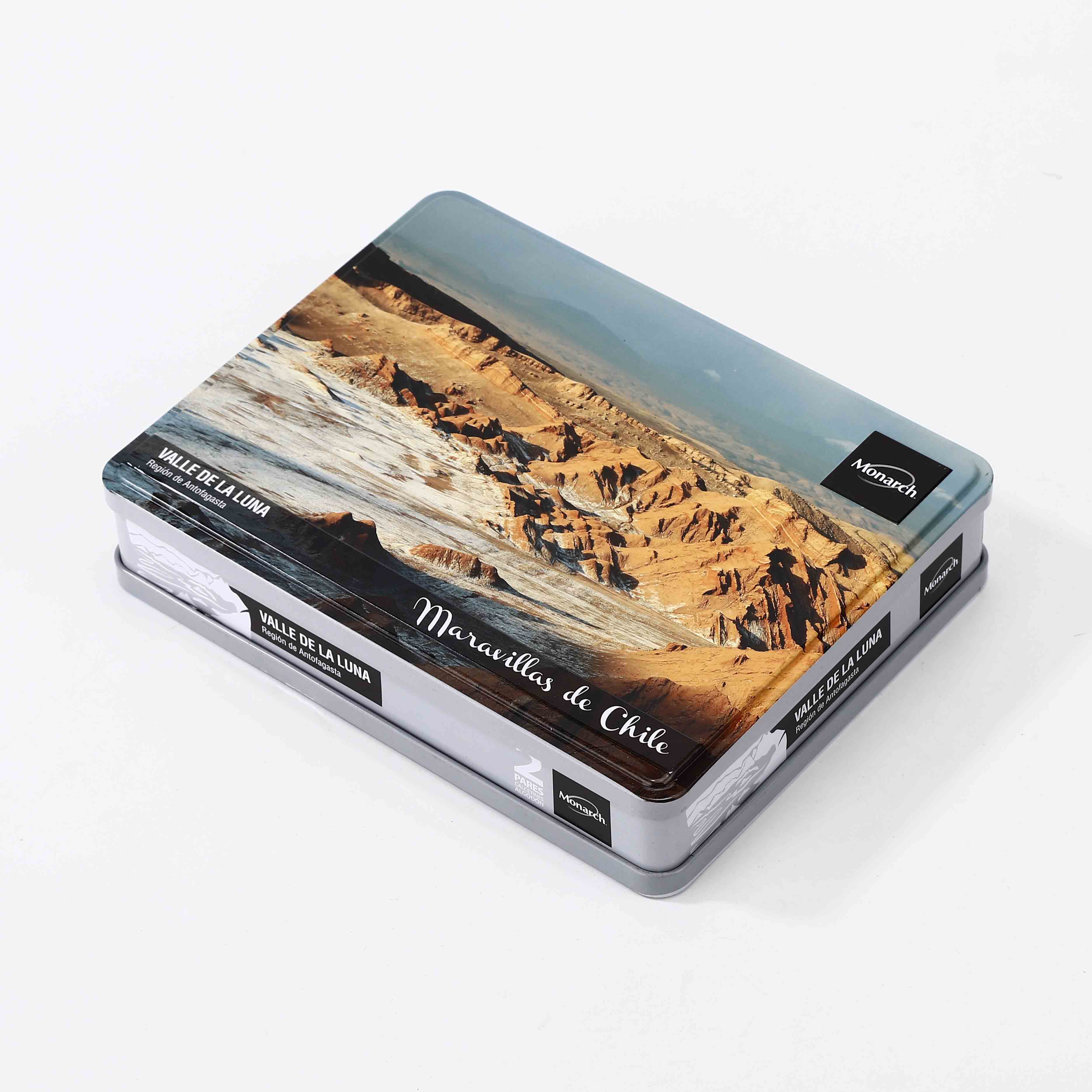 RECTANGLE HINGE LID TIN BOX