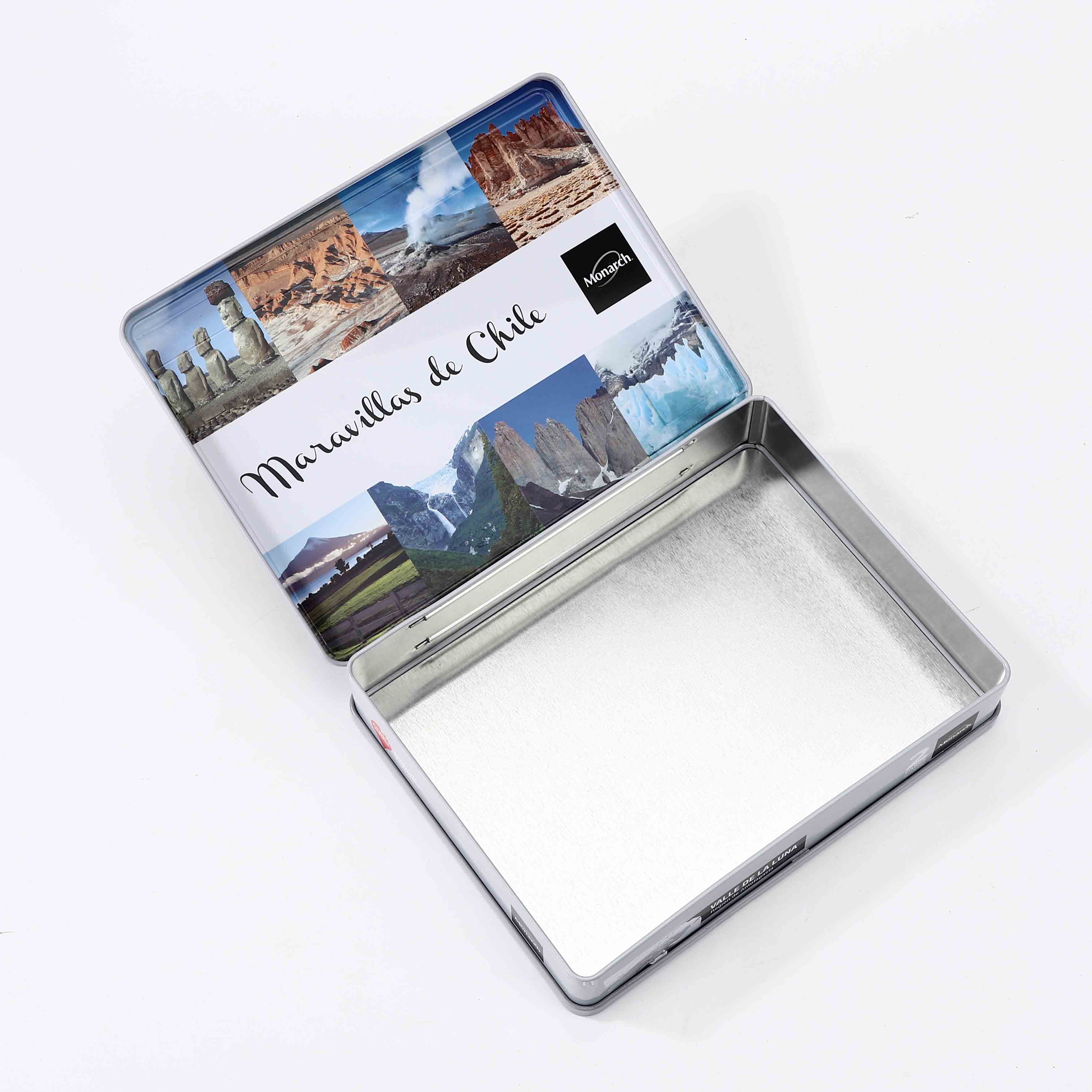 RECTANGLE HINGE LID TIN BOX