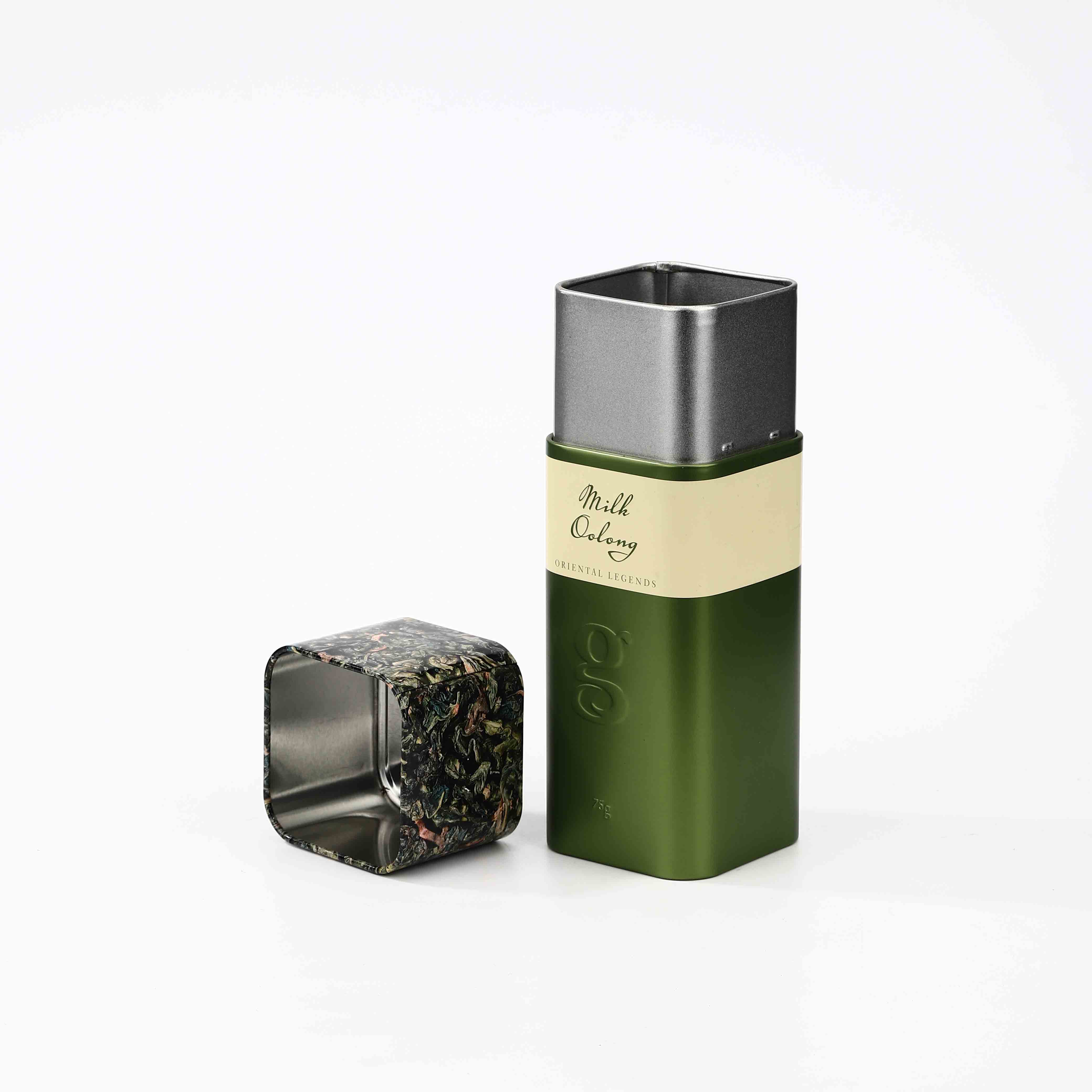SQUARE SHAPE TEA TIN BOX