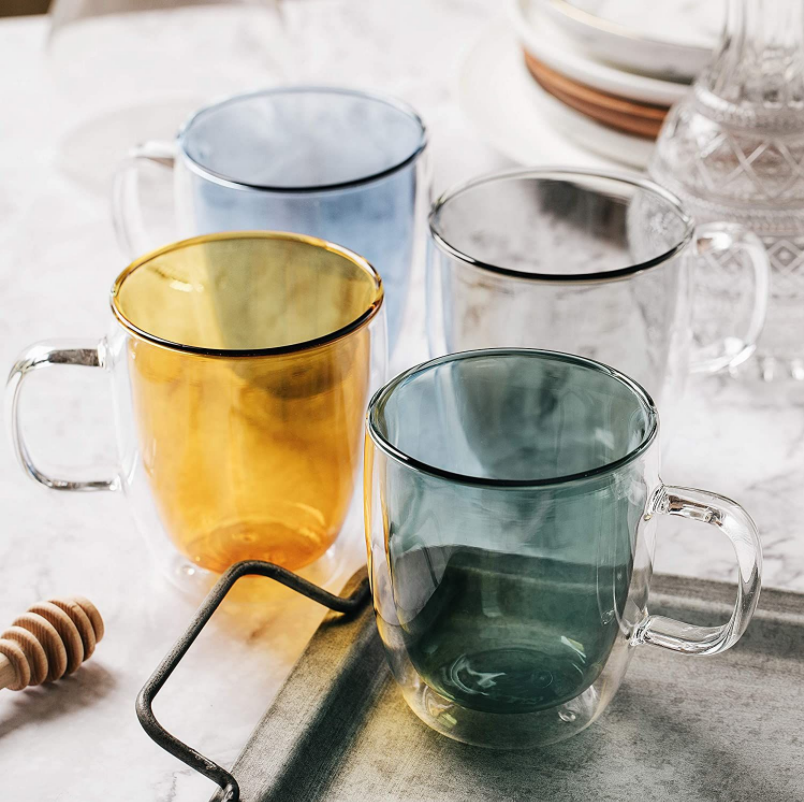 Read More About double wall glass coffee mugs with handle