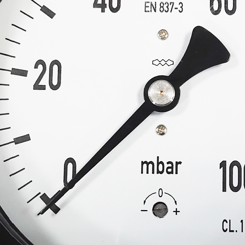 Diaphragm Capsule Pressure Gauge(DCPG)-WIKA carbon steel case, copper connection type