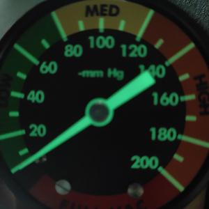 Diaphragm Capsule Pressure Gauge -Medical Type (Night Vision)