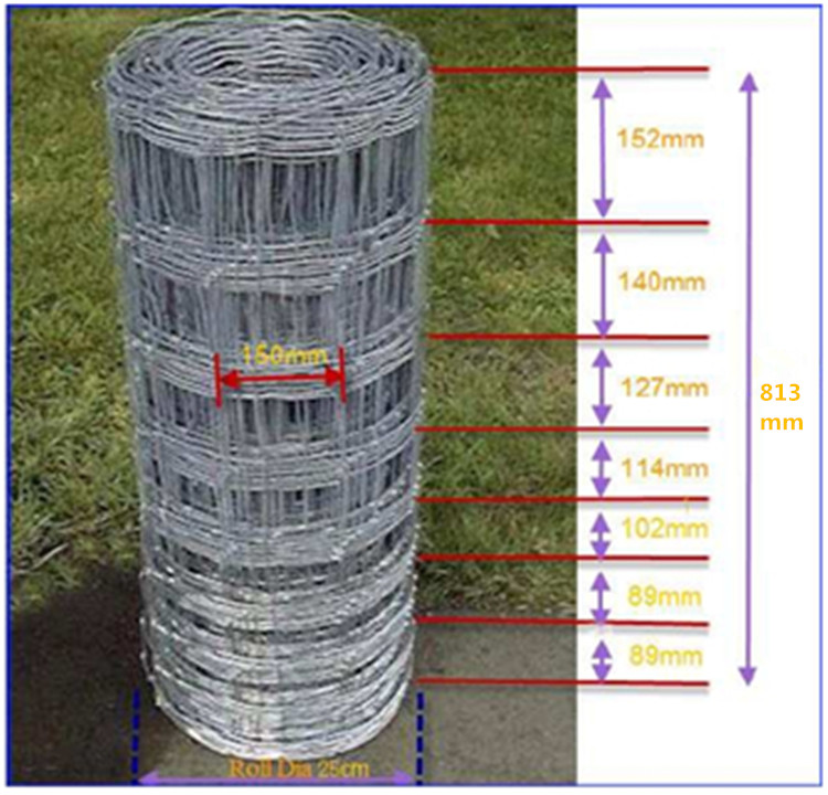 813mm high farm filed fence