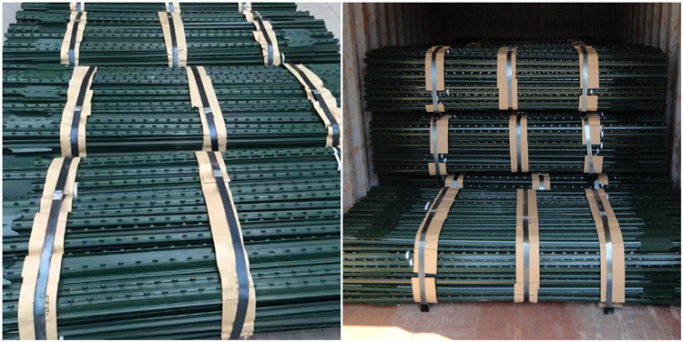 Studded T Post goods loading in container