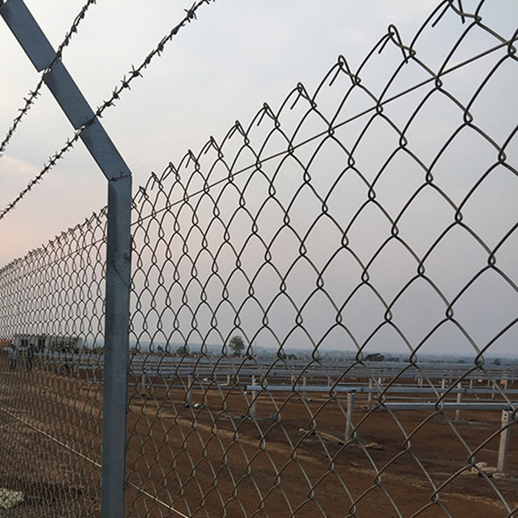 galvanized chain link fence