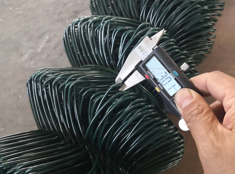11 gauge wire-3mm PVC coated chain link fencing